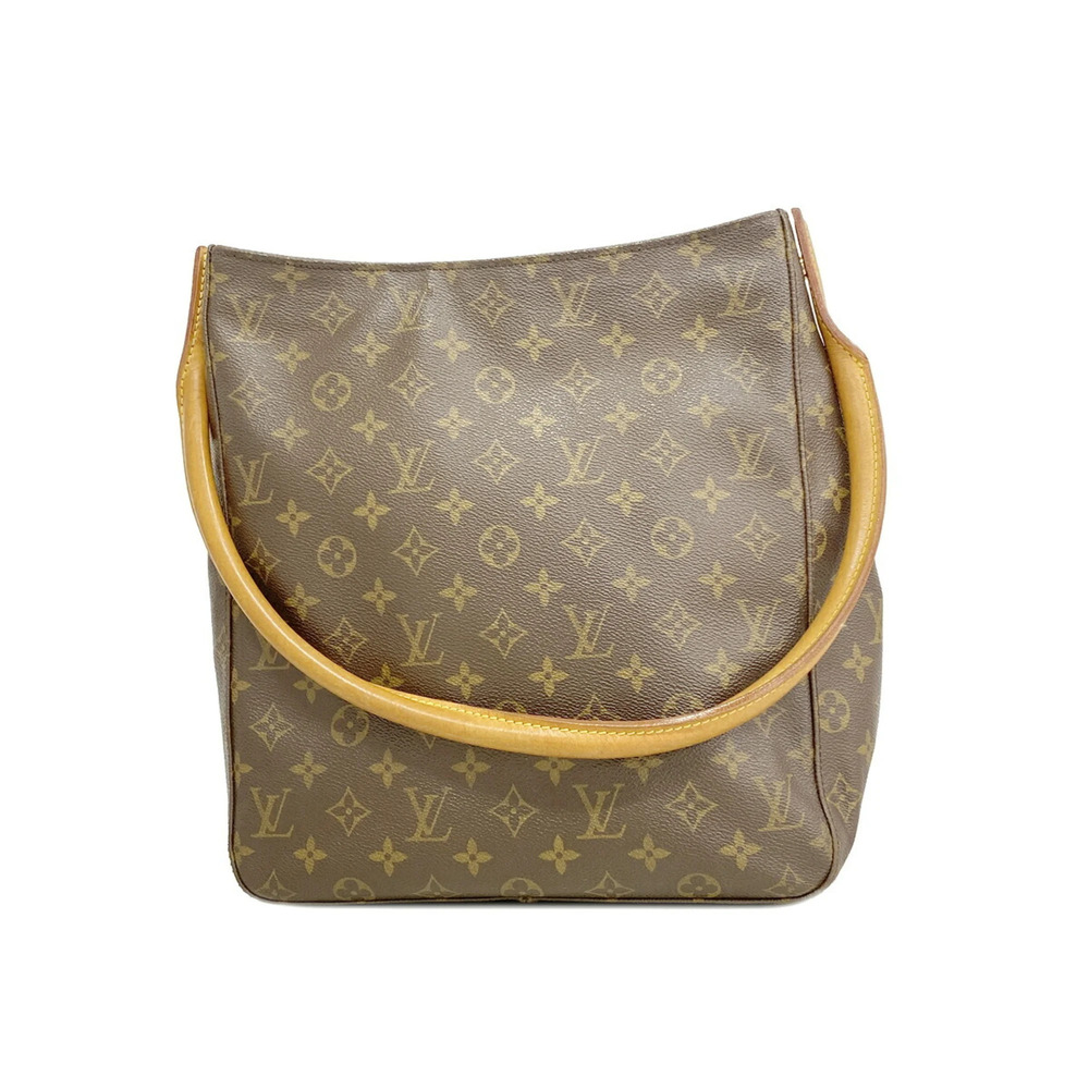 Louis Vuitton Monogram Looping GM Shoulder Bag M51145 Brown Women's